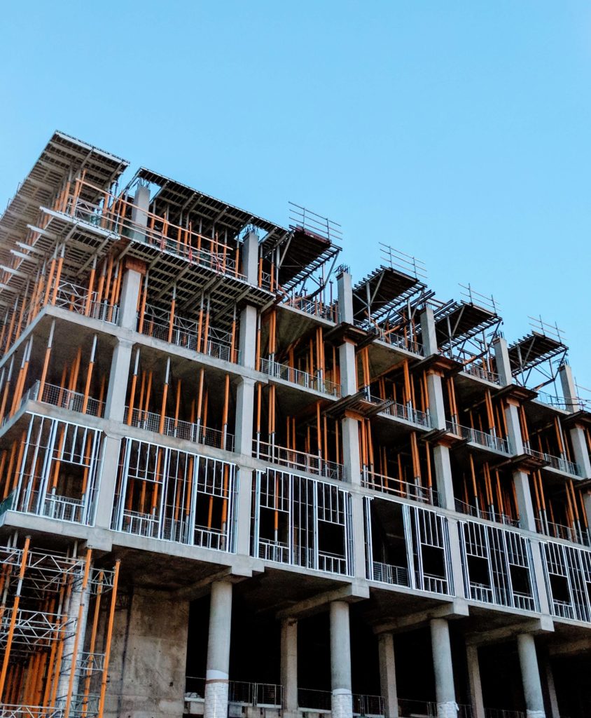 a building being constructed