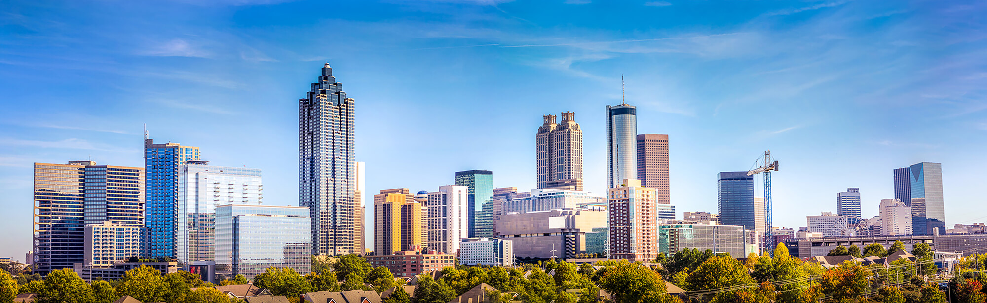 a city skyline
